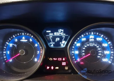 2013 Hyundai Elantra Gls z USA, uszkodzony, nr VIN 5NPDH4AE5DH384524